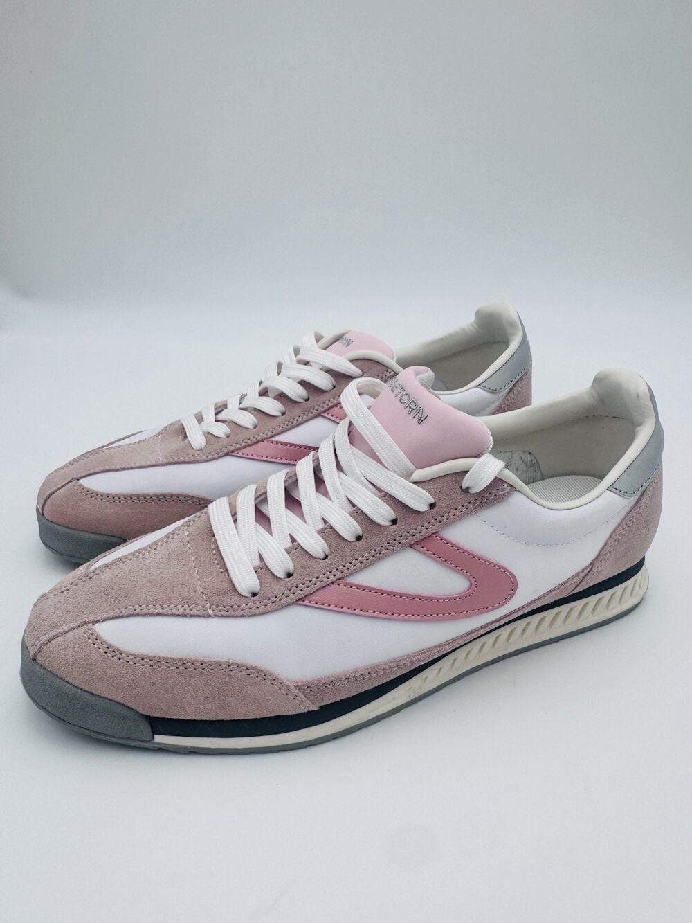 Tretorn Rawlins 2.0 Women’s Sneakers Pink White Suede Leather Size 9M
